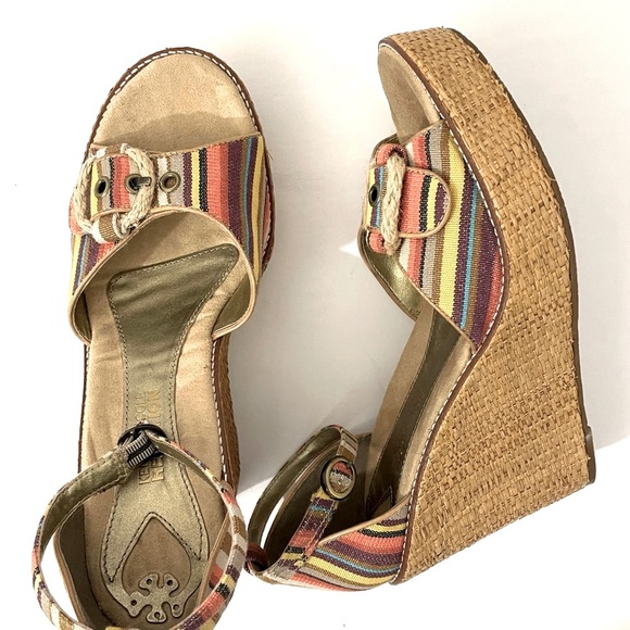 KENNETH COLE Wedge & Platform Multi-Color Ankle Strap Sandal - Picture 7 of 12